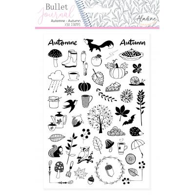 Aladine Bullet Journal Foam Stamps - Autumn